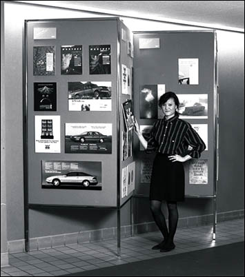 Velcro room divider lobby display